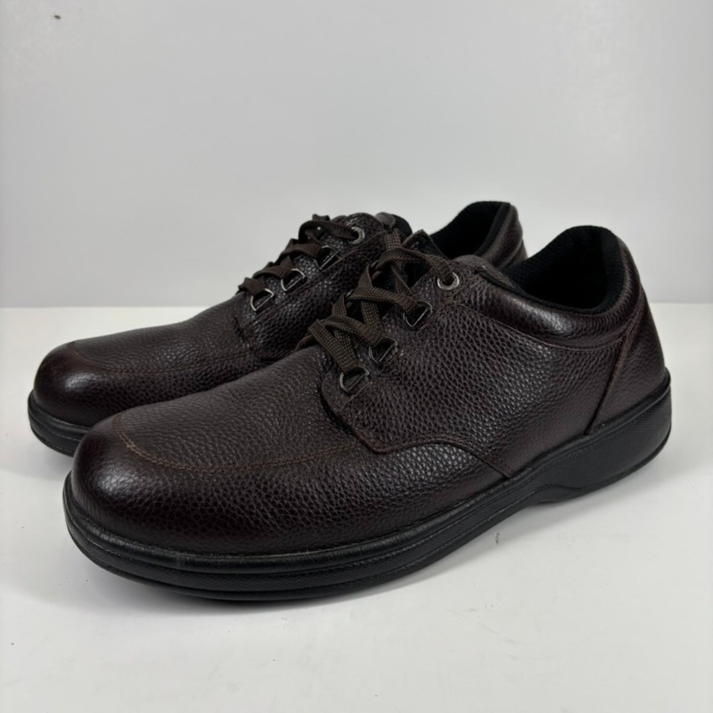 Orthofeet Avery Island 420 Men's US 11.5 2E Wide Brown Leather Diabetic Shoes